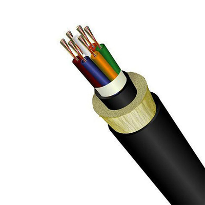 yüksek kaliteli ADSS fiber optica kablosu dış mekan g652d 12 24 58 80 çekirdek hilos single mode span 200 single PE ceket