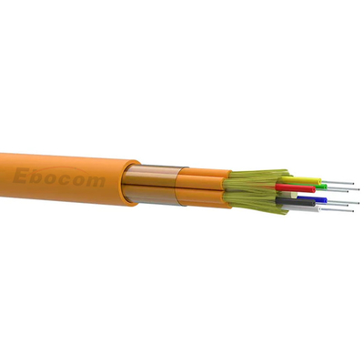 Kapalı optik fiber kablosu gjfjv 90μm Sıkı tampon 2 4 12 24 Core SM MM G652D ağ