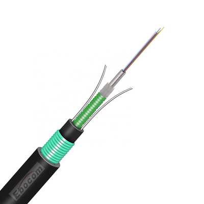 GYXTW LAN İletişim için G652D PE ile tek modlu 2-12 çekirdekli çelik bant zırhlı fiber optik kablo