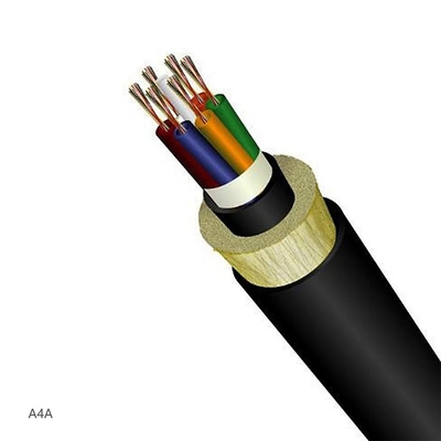 Açık hava ADSS Fiber Optic Kablo 24 Core SM G652D span 50 çift ceket düşük kayıp yüksek hız