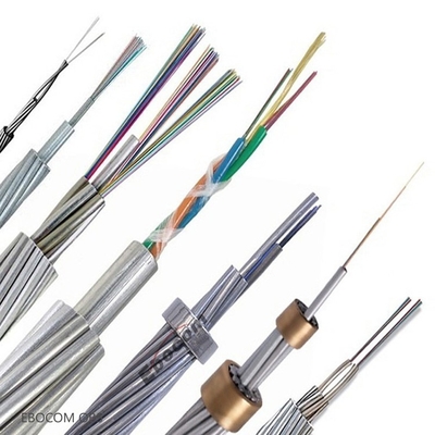 Opgw açık hava fiber optik kablosu 12 24 48 çekirdek toprak kablosu iletişim kablosu tek ceket fiber optik kablosu