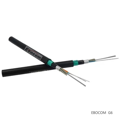 Açık hava GYTY53 Fiber Optic Kablo 2 12 24 36 48 çekirdek Çizgili kablolama sistemi