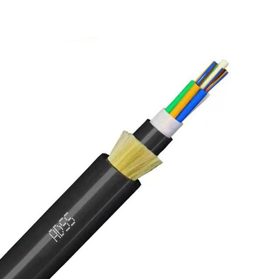 24 çekirdekli ADSS Tüm-Dielectric Kendiliğinden Desteklenen ADSS Fiber Optic Kablosu SM G652D Aramid Yarn ile
