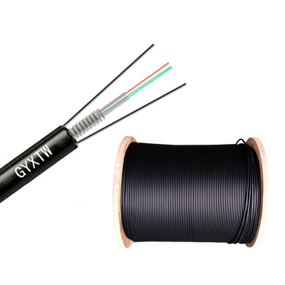 GYXTW 4 çekirdek tek modlu fiber kablosu G652D Standart çelik bant dışarıdaki telekom projeleri için zırhlı yüksek gerim gücü