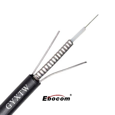 GYXTW 12 Çekirdekli Tek Modlu Dış Mekan Fiber Optik Kablo G652D Çelik Bant Zırhlı Gevşek Tüp PE Kılıf Uzun Mesafe Telekomünikasyon İçin