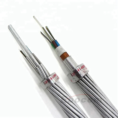 OPGW48B1-50 Havai Hat Topraklama Kablosu 24 48 72 96 Çekirdek Kule için 220KV Ağ İletişimi