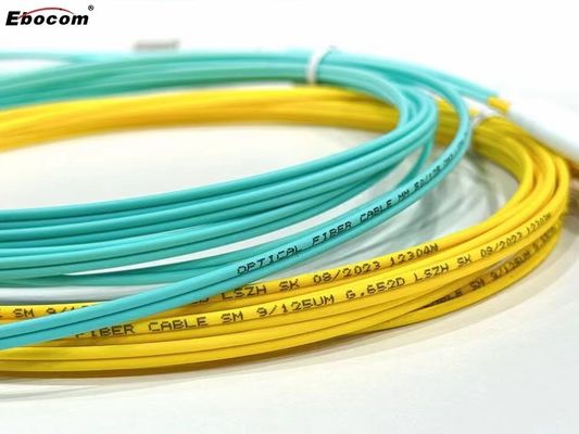 Patch Cord Kablo SC/LC/ST/MPO UPC/APC Concter LSZH Jacket G657a1 G652d OM2 OM3 Ethernet kablolama için