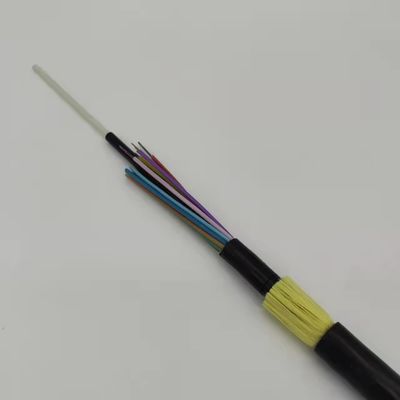 Tamamen Dielektrikli Kendi Kendini Taşıyan Fiber Optik Kablo 48 96 Çekirdek 100m Açıklık SJ Ağ İnşaatı İçin