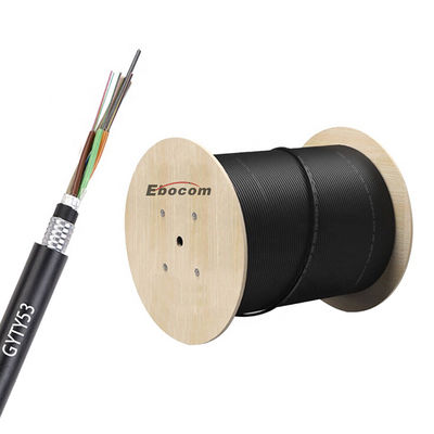 Doğrudan Kanal GYTY53 Fiber Optic Kablo 12 24 36 48 çekirdek