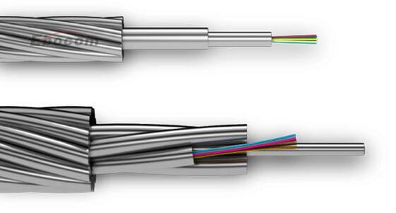 OPGW 72B1-150 Havai Hat Topraklama Teli Kablosu 72 96 144Çekirdek Kule 220KV 110KV İletişim